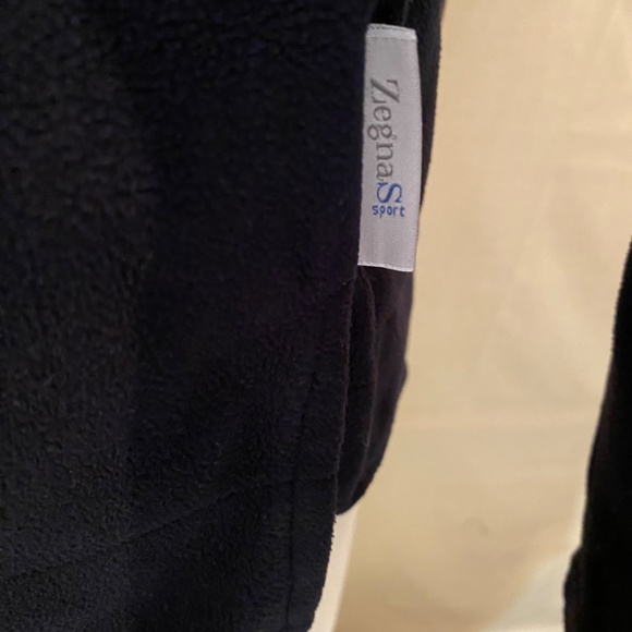 ZEGNA Men’s Black Lightweight Fleece Sz XL - Picture 6 of 8